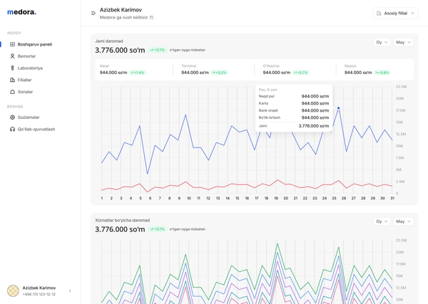 Medora dashboard